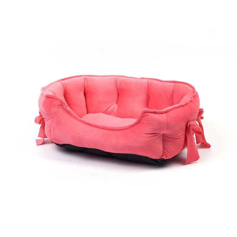 Super Cute Cute Pet Litter Cattery Dog Soft and Comfortable High Elastic PP Cotton Wool Dog Bed Small Dog Sofa for All Seasons