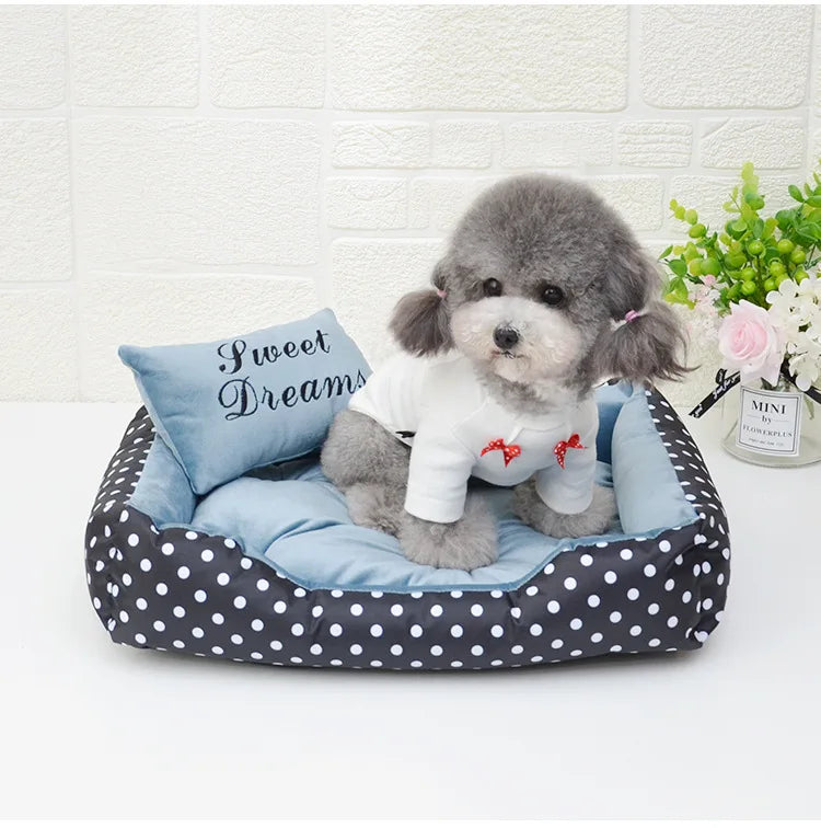 2024 Dog Dot Bed Four Season Use Comfortable camas para perros dog beds for small dogs Top Quality dogs pets accessories