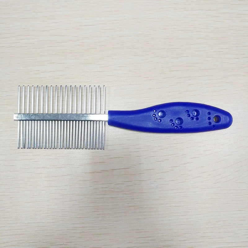 Two-sided Dog Comb Hair Removal Brush Flea Comb Cats Pet Supplies Grooming Fine-toothed Pet Comb Cleaning Tool Dogs Lice Brush