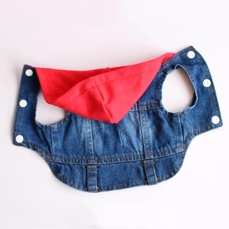 New Product 2020 Pet Hoodie Jacket For Dog Jeans Spring Dog Clothes Fashion Denim T-shirt Puppy Dog Vest Cowboy Cat Coat 10E