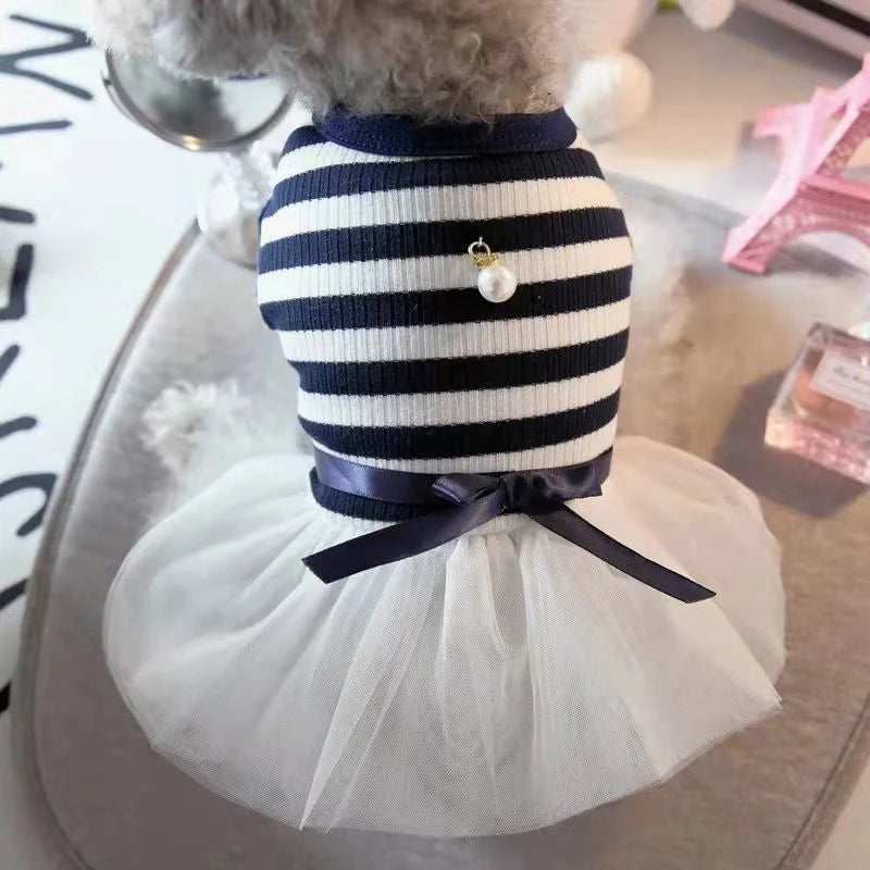 Summer Princess Pet Dress for Dogs Little Small Puppies Animal Cat Tutu Wedding Party Skirt Clothes for Chihuahua Yorks