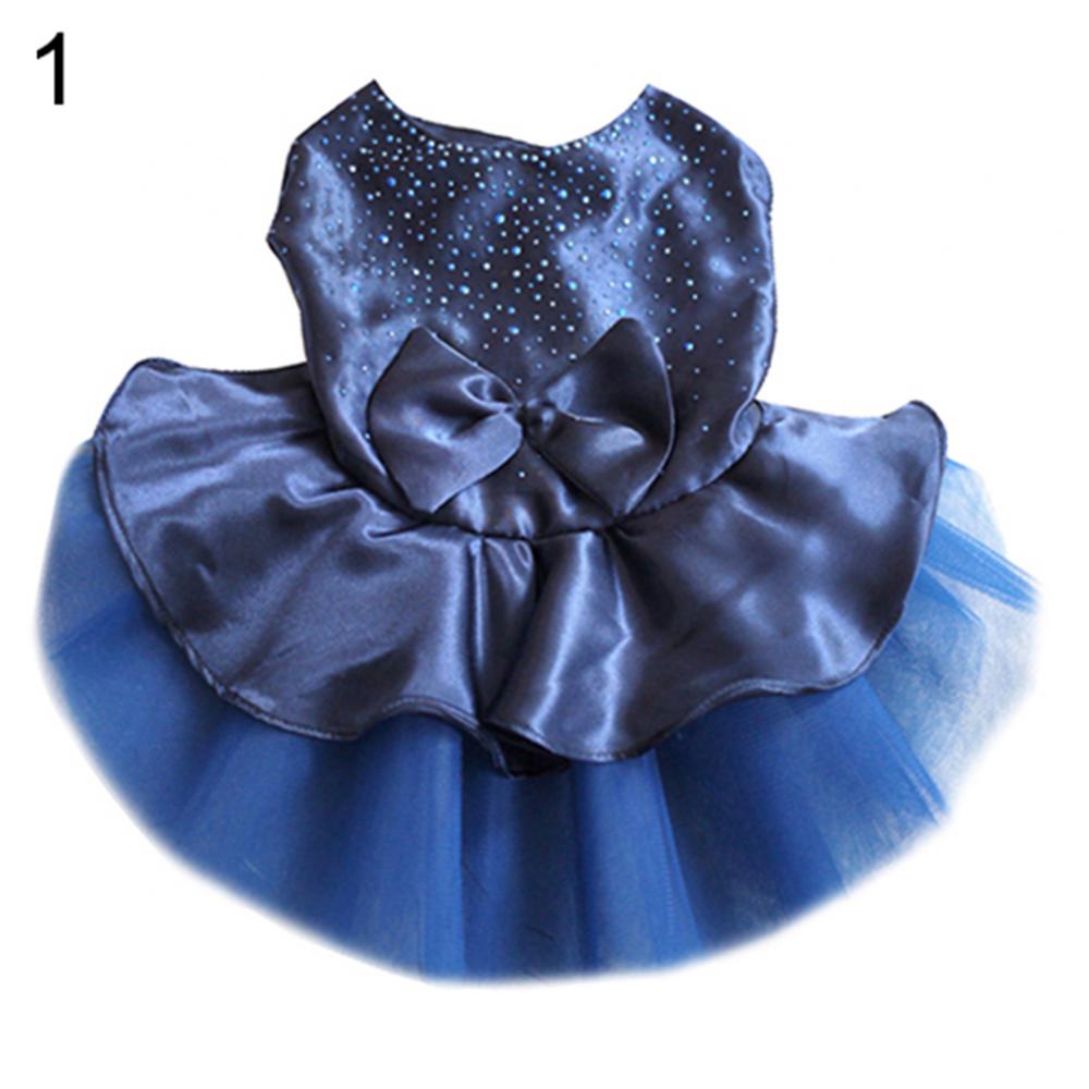 Luxury Princess Wedding Dog Dresses for Small Dogs Sequin Shirt Summer Spring Dress Dog Clothes for Chihuahua Girl Puppy Apparel