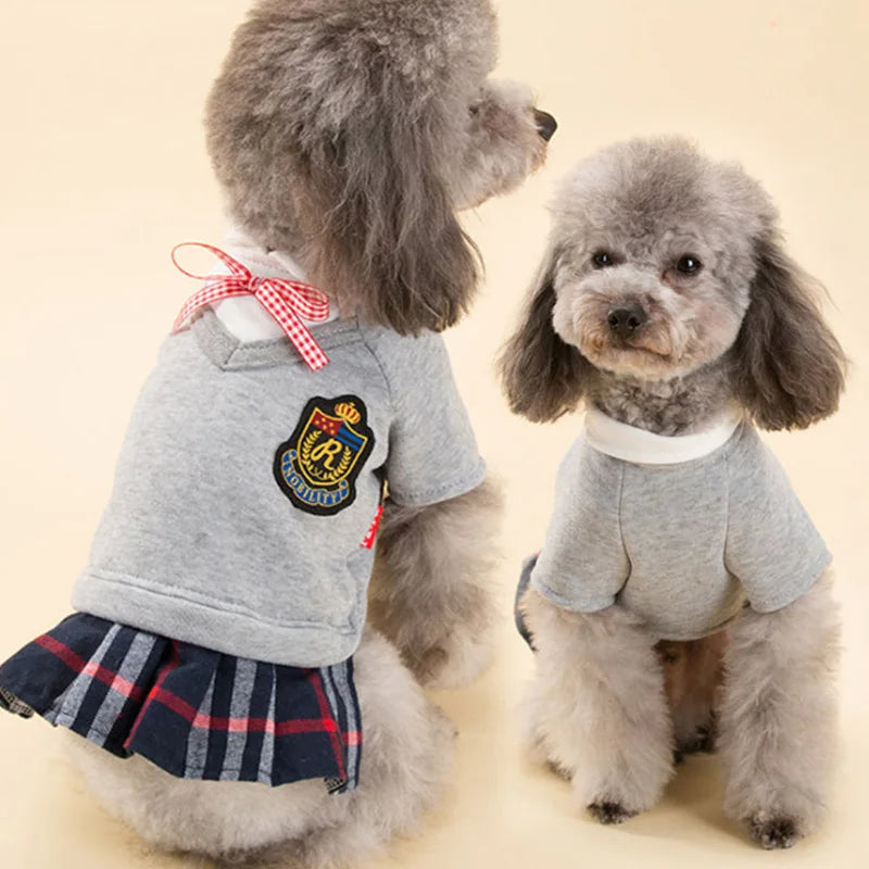 Couple Pet Dog Clothes Pet Uniform Clothing for Small Medium Dogs Costume Chihuahua Puppy Pet Shirt Clothes for Dogs Ropa Perro