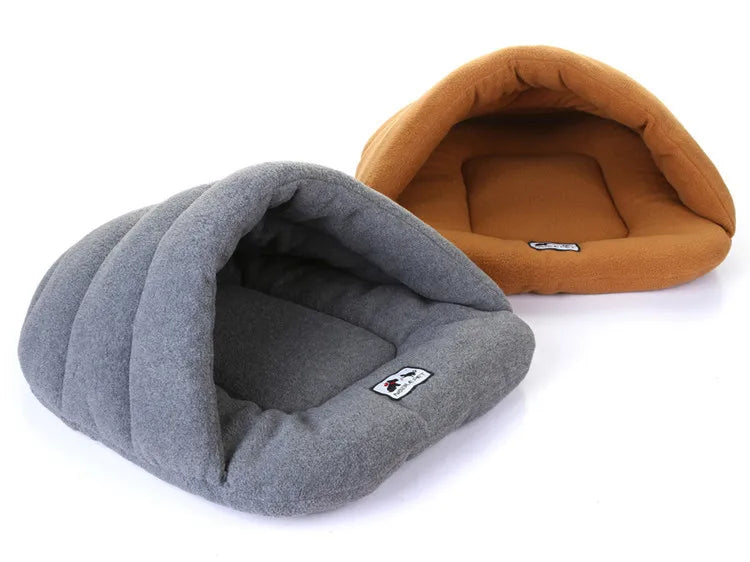 6 Colors Soft Polar Fleece Dog Beds Winter Warm Pet Heated Mat Small Dog Puppy Kennel House for Cats Sleeping Bag Nest Cave Bed