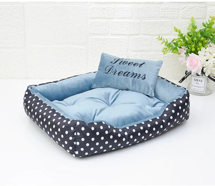 2024 Dog Dot Bed Four Season Use Comfortable camas para perros dog beds for small dogs Top Quality dogs pets accessories