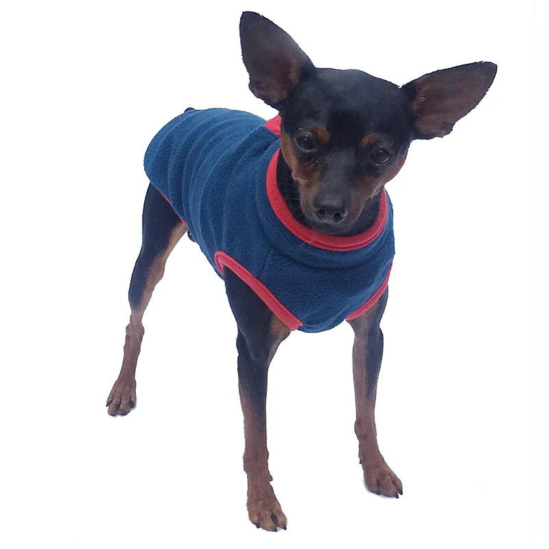 Autumn Winter Soft Puppy Cats Coat Warm Fleece Vest for Small Medium Dogs Clothes Chihuahua French Bulldog Costume Pet Waistcoat