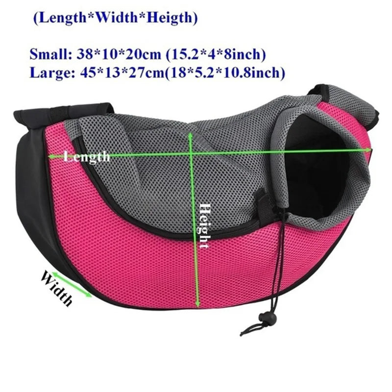 Pet Dog Carrier Pet Backpack Bag Portable Travel Bag Pet Dog Front Bag Mesh Outdoor Hiking Head Out Double Shoulder Sports NEW