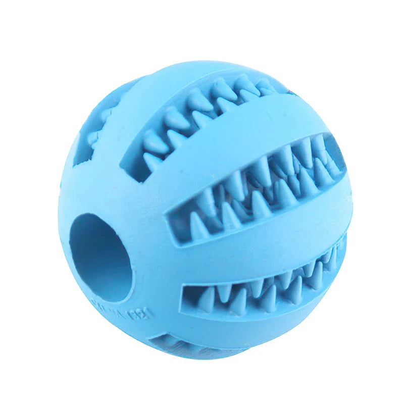 Pet Dog Interactive Toy 7cm Dogs Natural Rubber Ball Leaking Ball Tooth Clean Balls for Dog Cat Chew Toys accesorios para perro