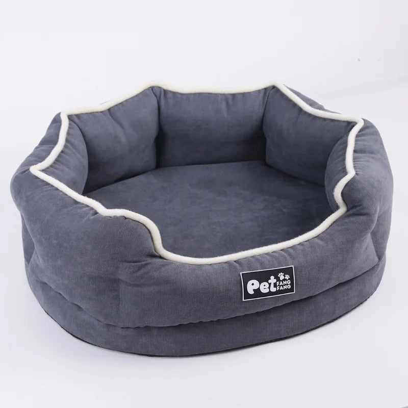 New Dog Cat Bed Solid Design Removable and Washable Autumn/Winter Warm Pet Bed