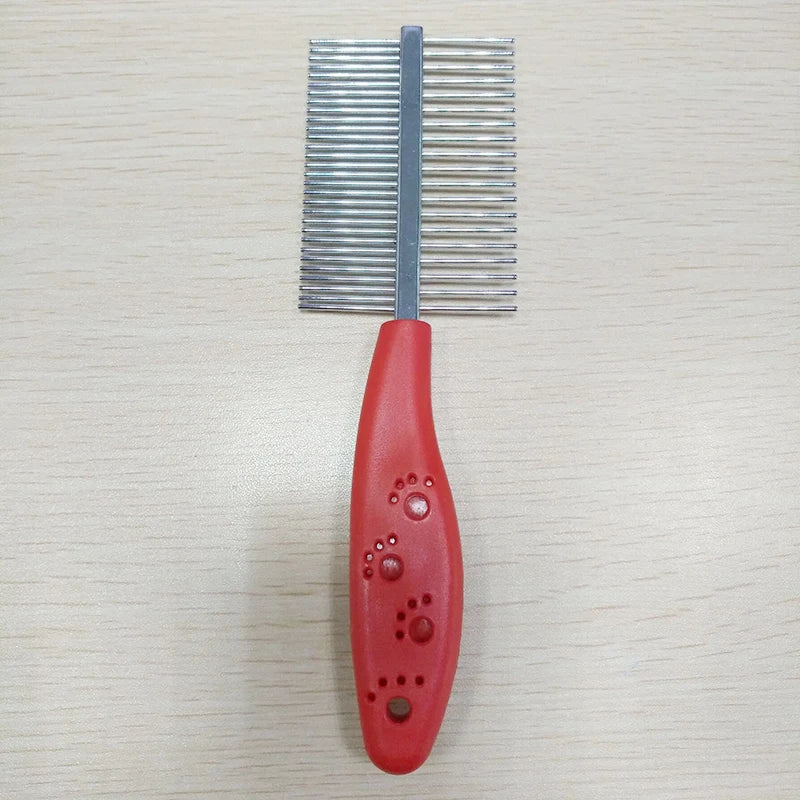 Two-sided Dog Comb Hair Removal Brush Flea Comb Cats Pet Supplies Grooming Fine-toothed Pet Comb Cleaning Tool Dogs Lice Brush