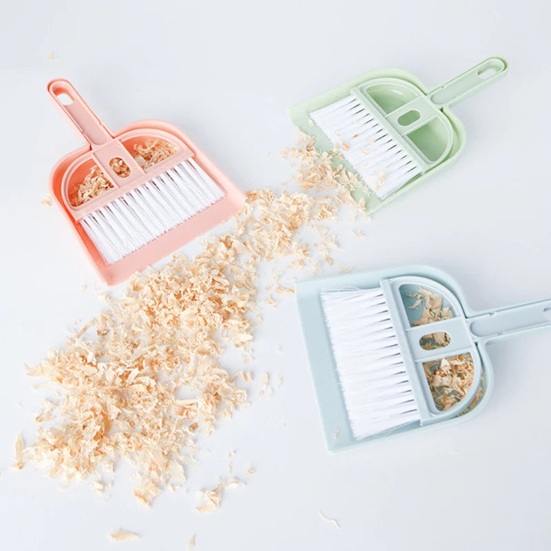 Cat Dustpan Small Broom Set Pet Professional Cleaning Tools Rabbit Pooper Scooper Guinea Pig Toilet Broom Accessories