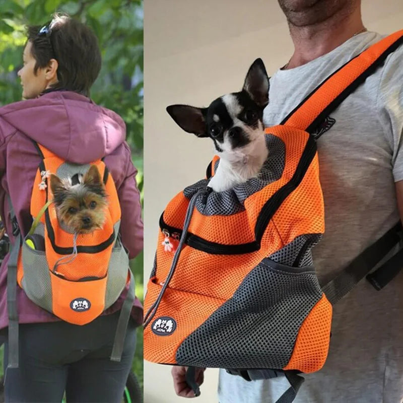 Pet Dog Carrier Pet Backpack Bag Portable Travel Bag Pet Dog Front Bag Mesh Outdoor Hiking Head Out Double Shoulder Sports NEW