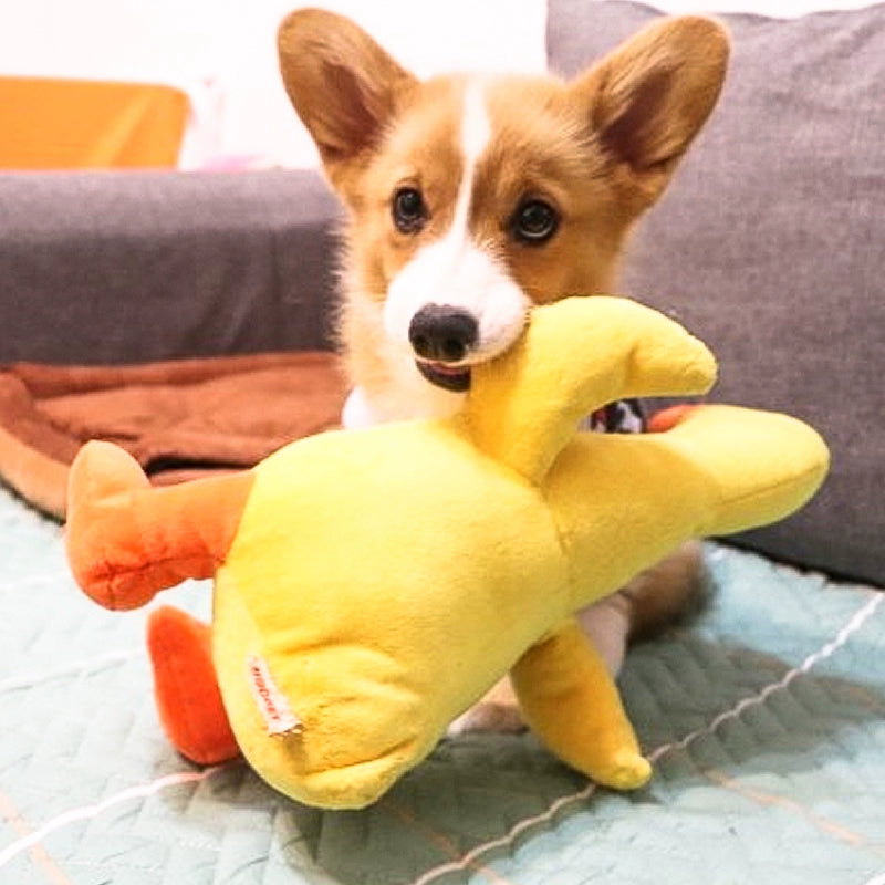 Dog Sound Toy Plush Duck Small and Medium-Sized Dogs Vent Bite-Resistant Molar Pet