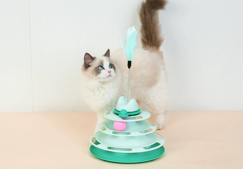 Cat Toy Self-Hi Relieving Stuffy Handy Gadget Cat Teaser Cat Turntable Ball Pet Cat Cat Cat Kittens Kitten All Products