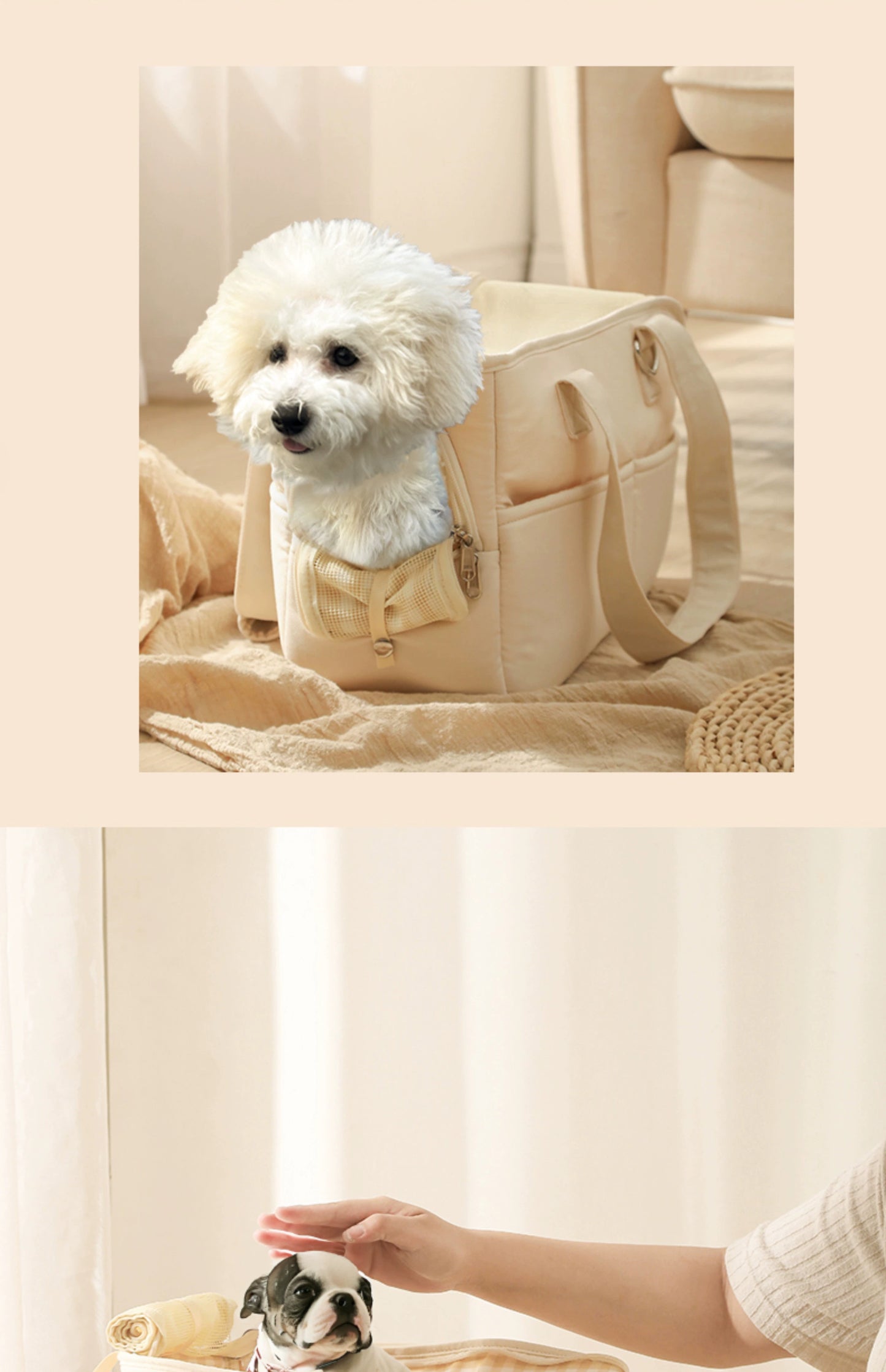 Fluffybaby Maltese Travel Dog Bag