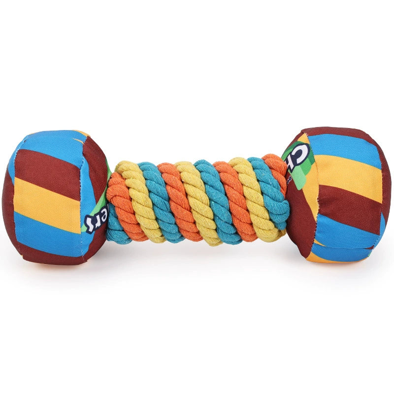 23 New Arrival Pet Dog Dog Chewing Rope Rainbow Twisted Candy Molar Long Lasting Sounding Toy Food Hiding