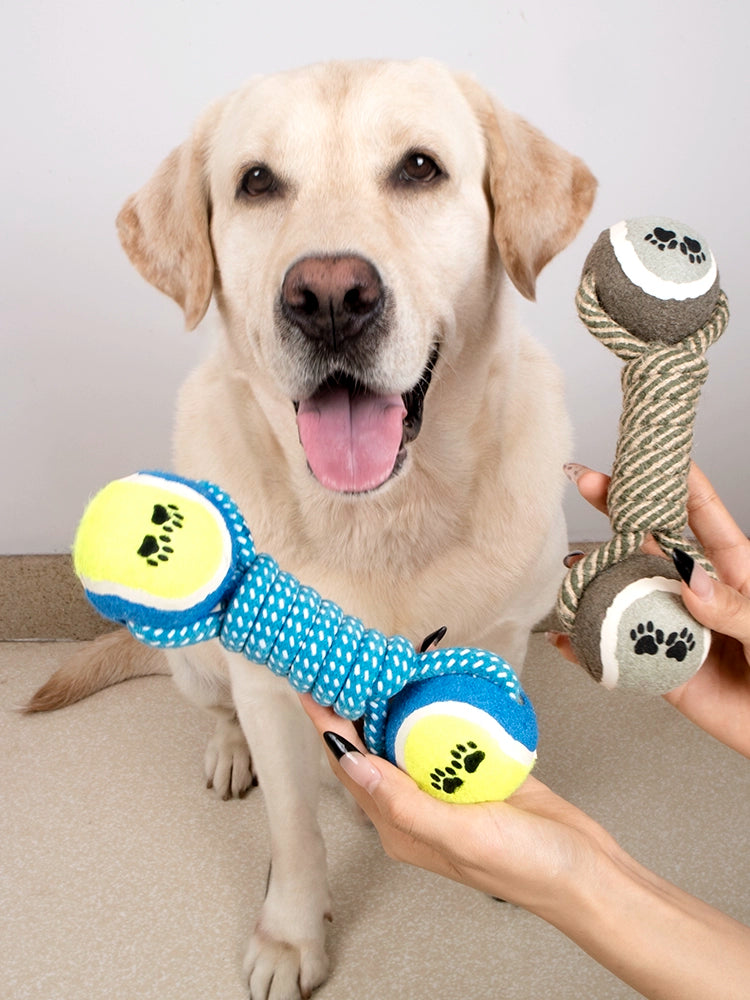 Pet Supplies Labrador Tooth Cleaning Dumbbell Ball Toy