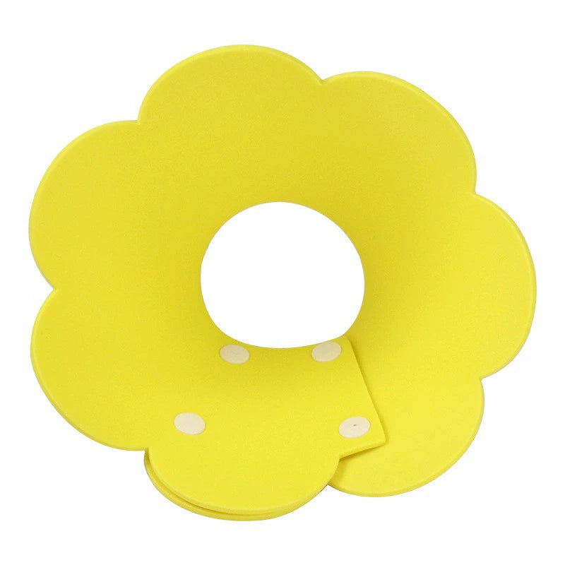 Elizabeth Ring Pet Dog Cat Felt SUNFLOWER Snap Collar Anti-Licking Wound Neck Sterilization Shame Ring