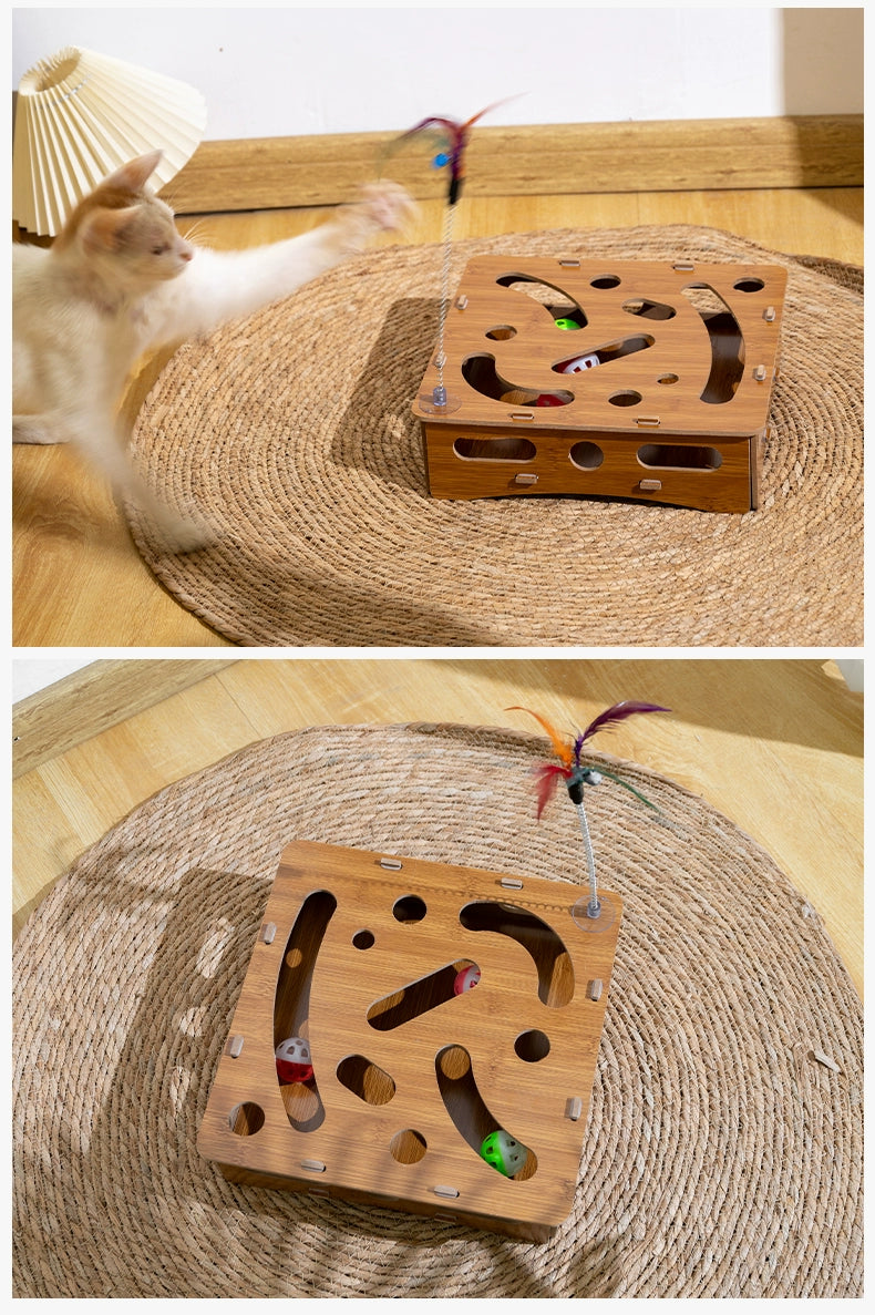 Relieving Stuffy Handy Gadget Consumption Puzzle Maze Box Cat