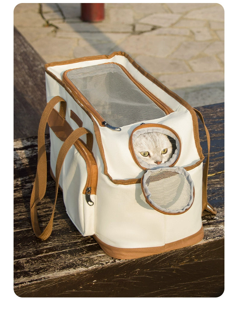 Portable Summer One Shoulder Breathable Rabbit Anti-Stress Cat Bag