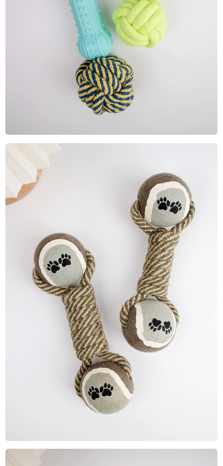 Pet Supplies Labrador Tooth Cleaning Dumbbell Ball Toy