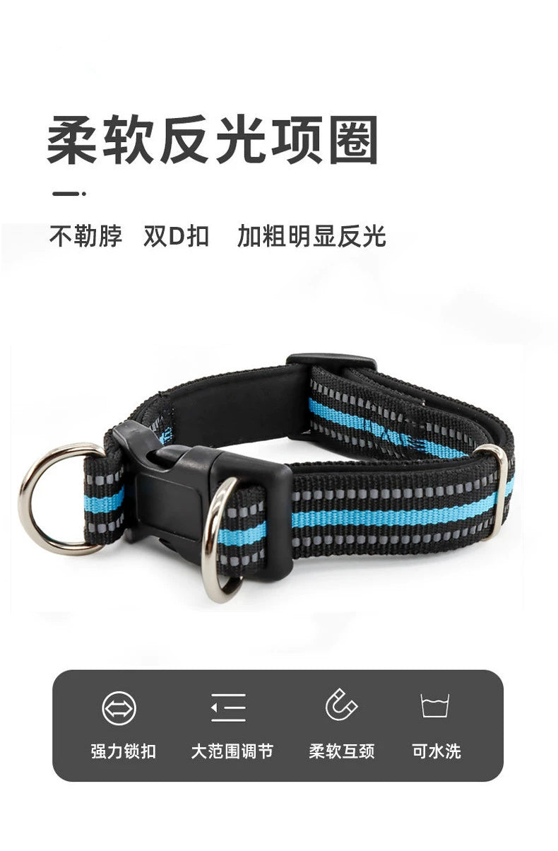 Dog Collar and Leash for Medium to Large Dogs