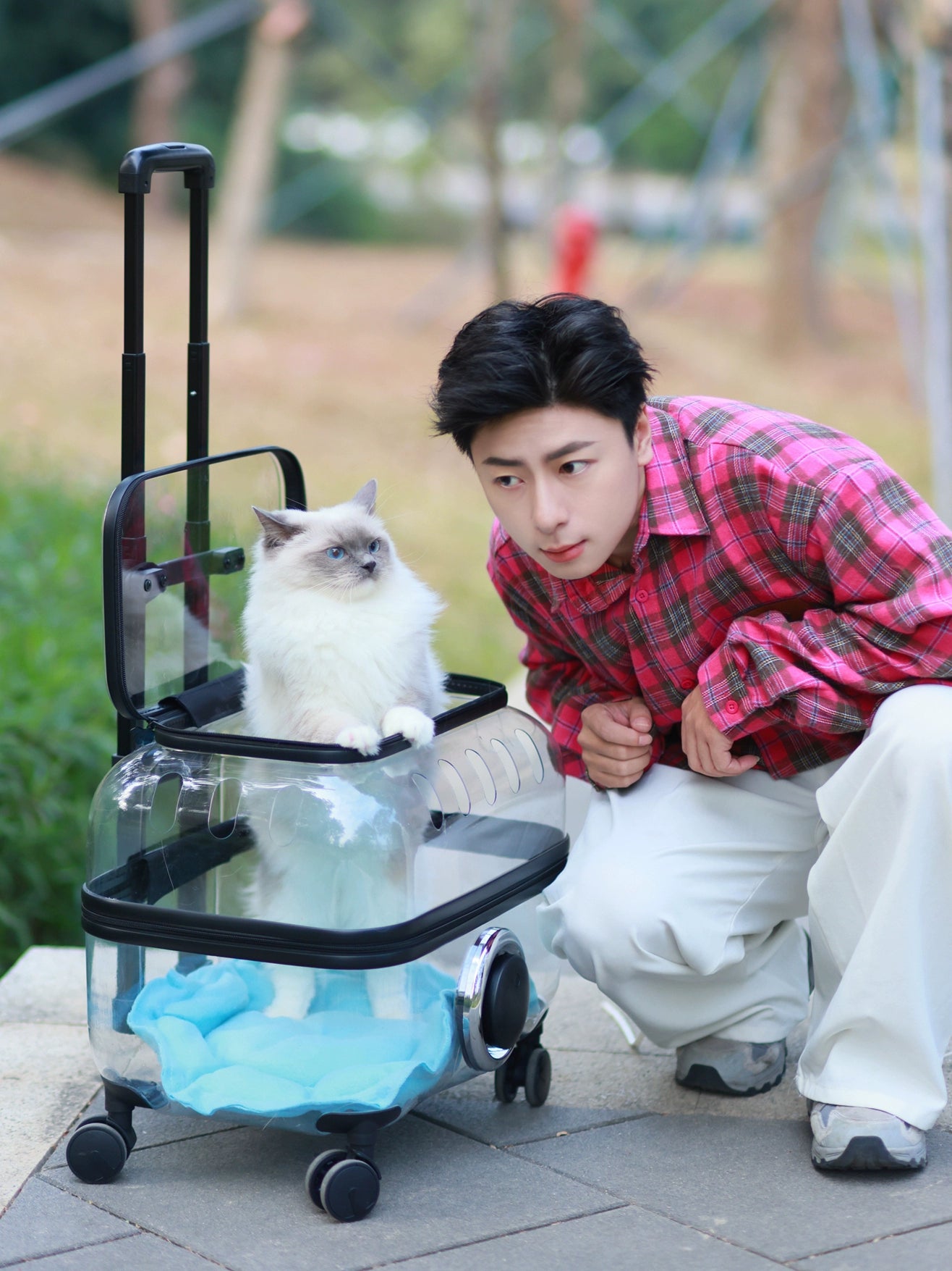 Space Capsule Trolley Large Cat Backpack Trolley Case