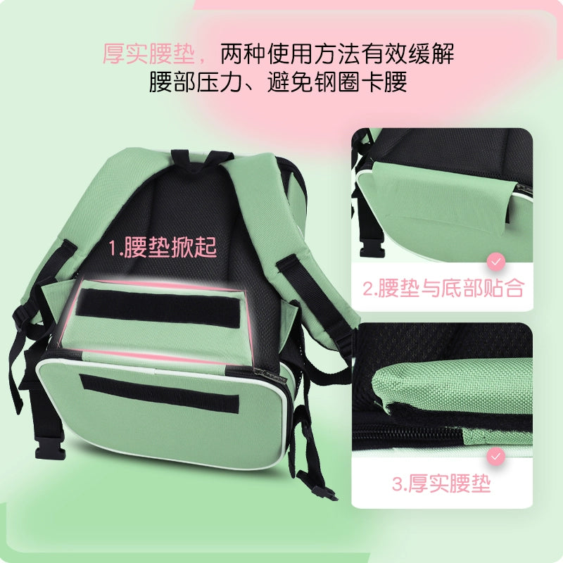 Go out with Shiqi Dog Backpack Backpack Dog Diaper Bag Breathable Pet Bag Cat Backpack Travel Cartoon Cat Handbag