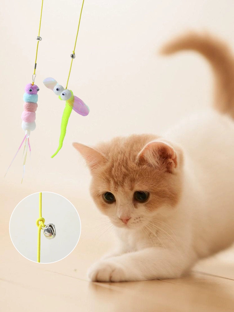 Self-Hi Relief Elastic Bell Little Mouse Cat Toy