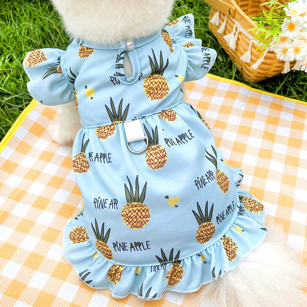 Cute Pet Dog Dress for Small Dogs Thin Puppy Princess Skirt Summer Dog Clothes Chihuahua York Clothing Summer Pet Clothes