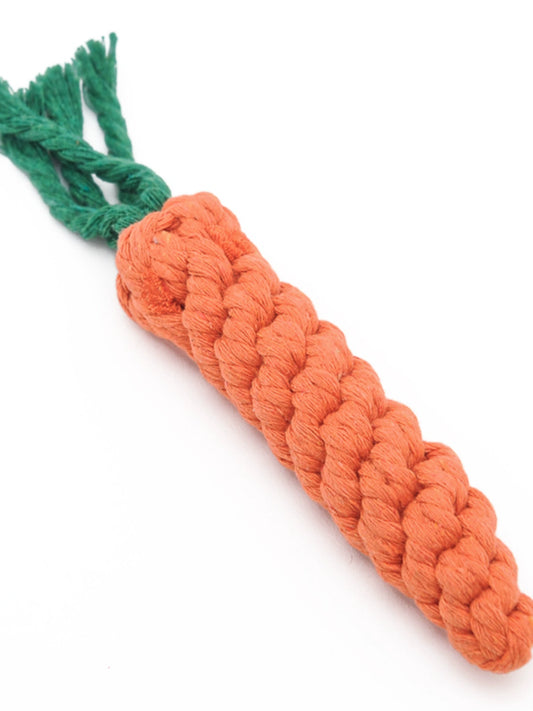 Dog Carrot Bite-Resistant Molar Rope Puppy Toy