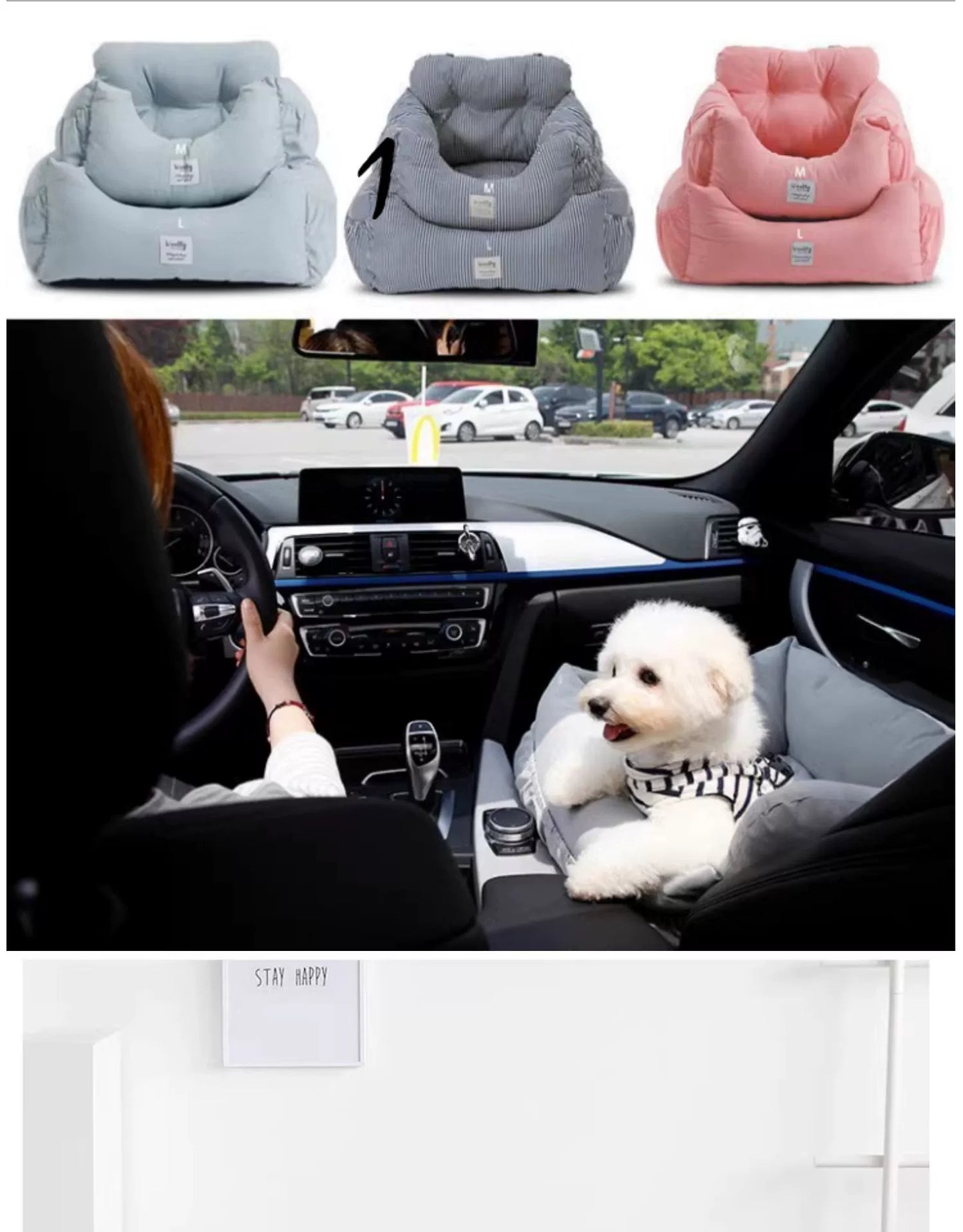 Pet Pad Front and Rear Row Removable and Washable Car Handy Gadget Kennel