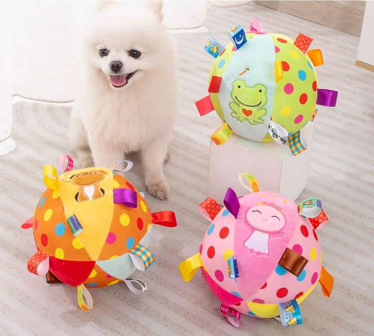 Vocal Toy Ball Pomeranian/Bichon Frise Self-Hi Relieving Stuffy Dog