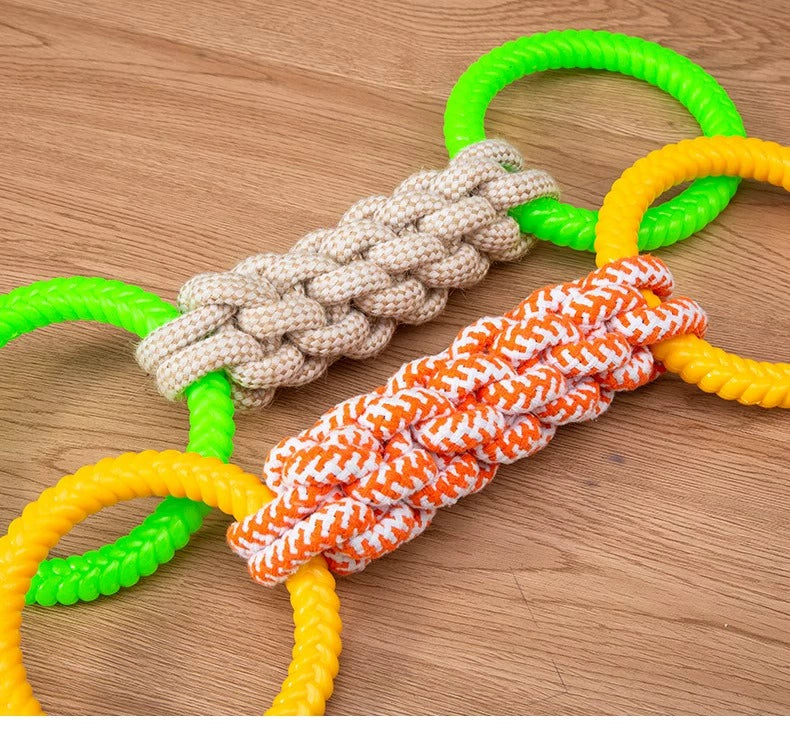 Rubber Ring Interactive Dog Toy