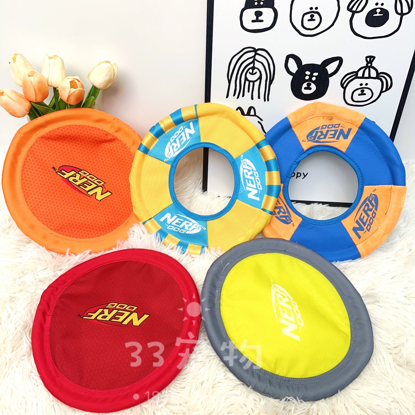 Oxford Fabric Interactive Tail Sheet Large Dog Soft Frisbee