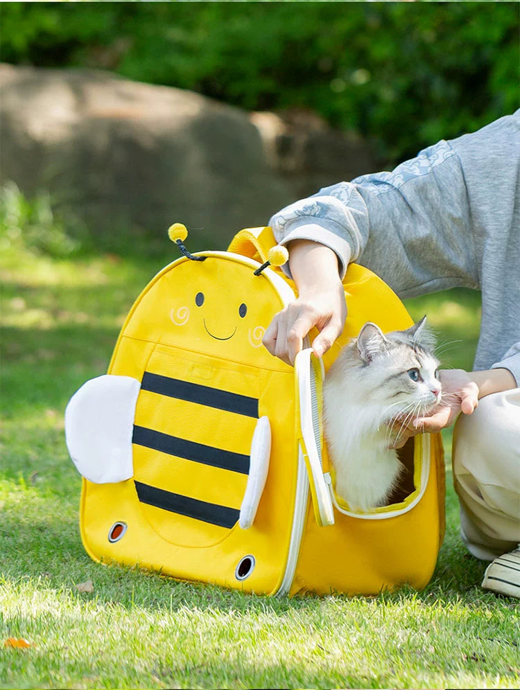 Portable Large Capacity Double-Shoulder Cute Anti-Stress Cat Bag