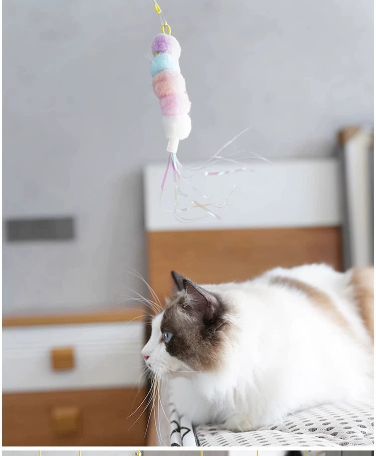 Self-Hi Relief Elastic Bell Little Mouse Cat Toy