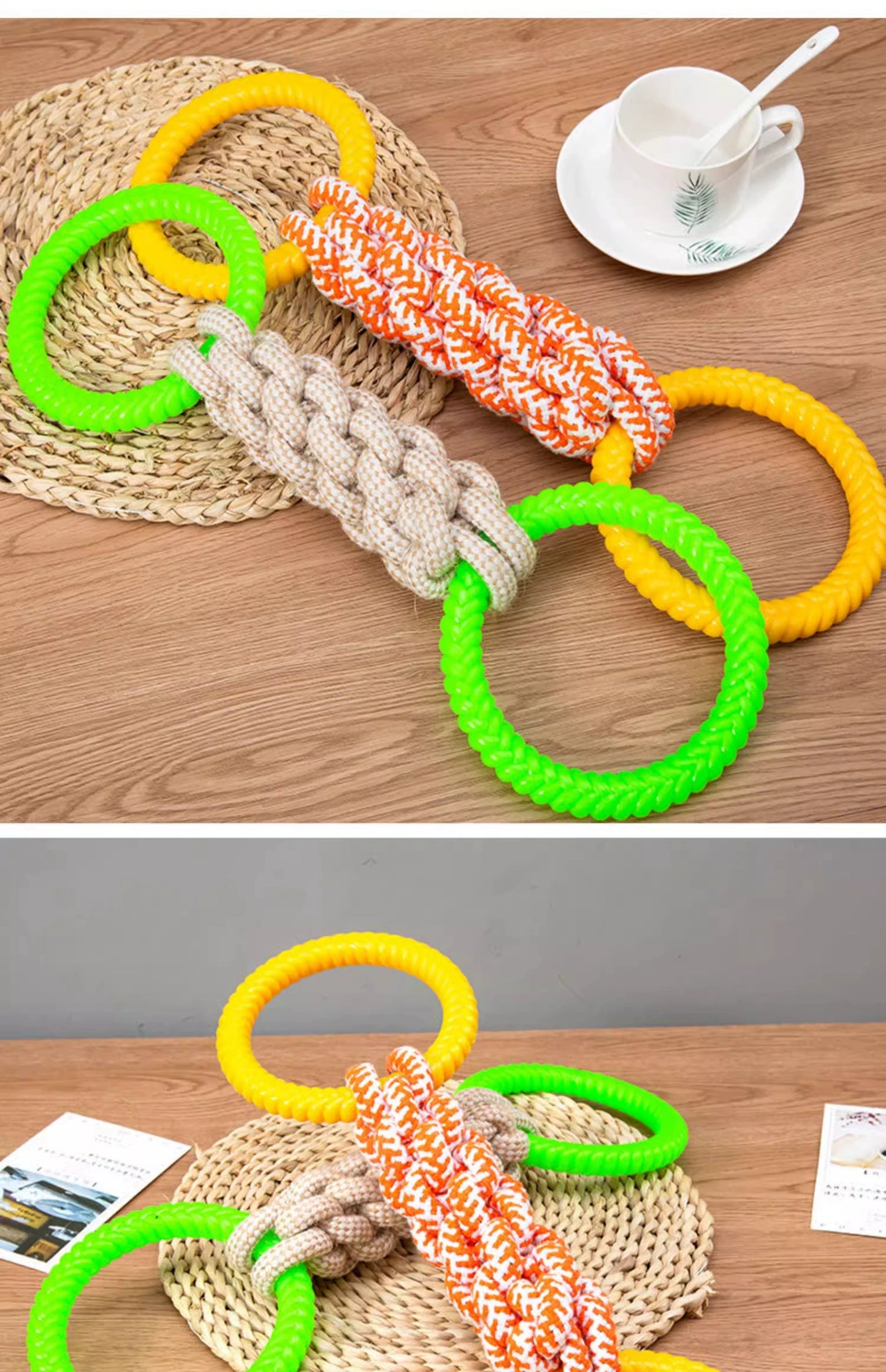 Rubber Ring Interactive Dog Toy