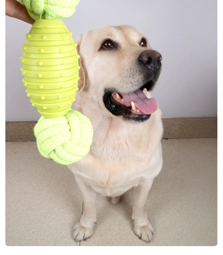 Pet Supplies Labrador Tooth Cleaning Dumbbell Ball Toy