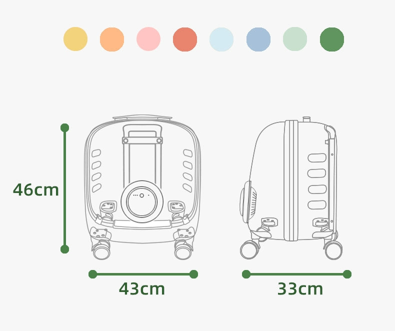 Space Capsule Trolley Large Cat Backpack Trolley Case