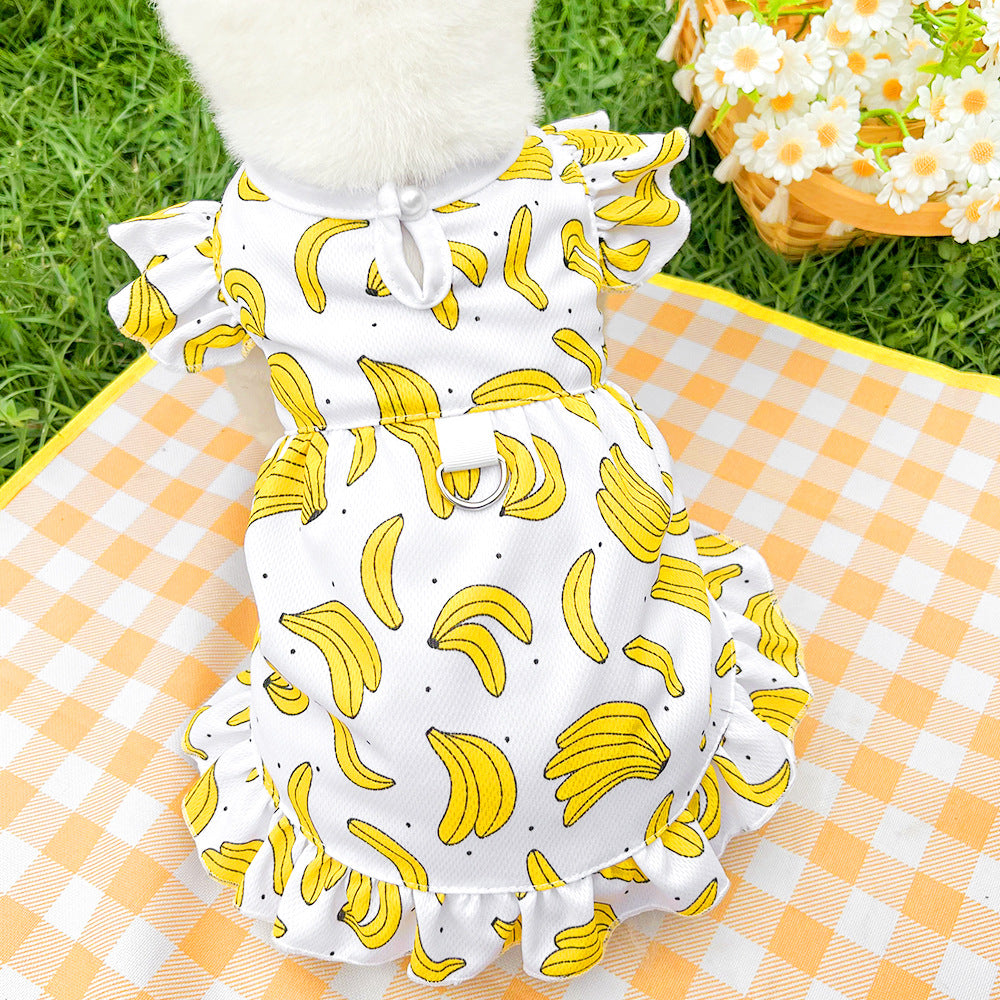 Cute Pet Dog Dress for Small Dogs Thin Puppy Princess Skirt Summer Dog Clothes Chihuahua York Clothing Summer Pet Clothes