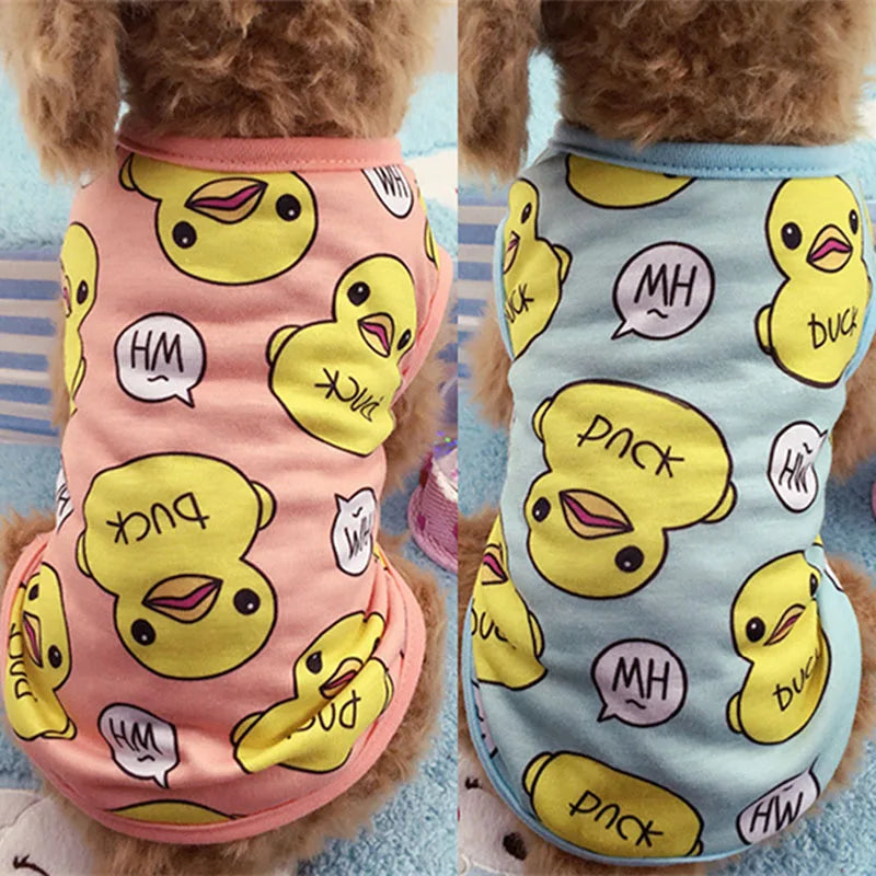 Cute Dog Clothes Soft Puppy Pajamas Outfits Pet Clothing for Small Dogs tshirts Spring Summer Yorkies Chihuahua Clothes 12c30