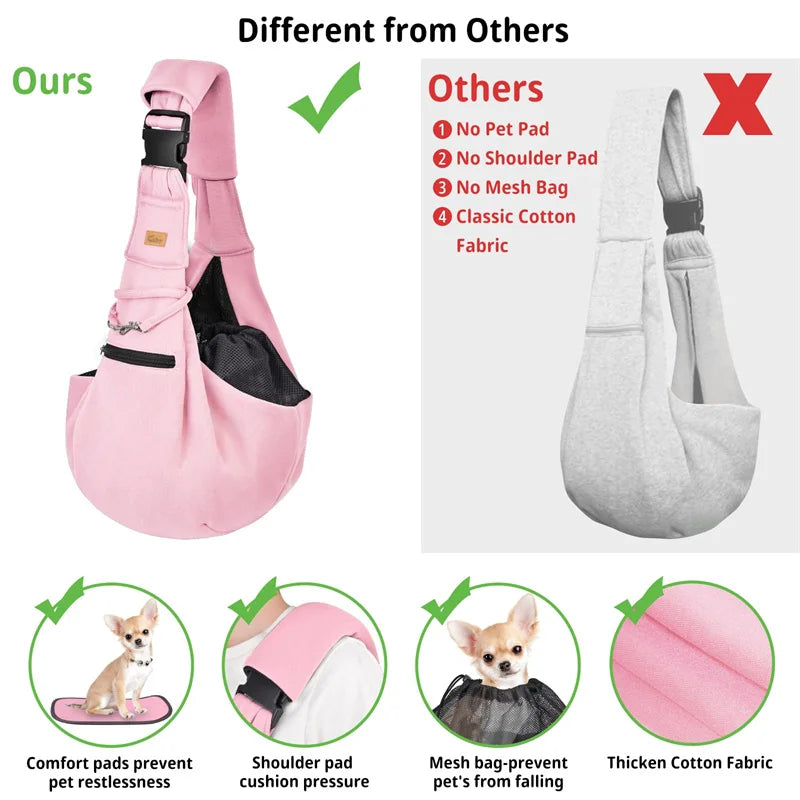 Pet Dog Carrier Bag Outdoor Travel Puppy Shoulder Bags Dogs Single Comfort Sling Handbag Tote Pouch Kitten Corgi Transport Pets