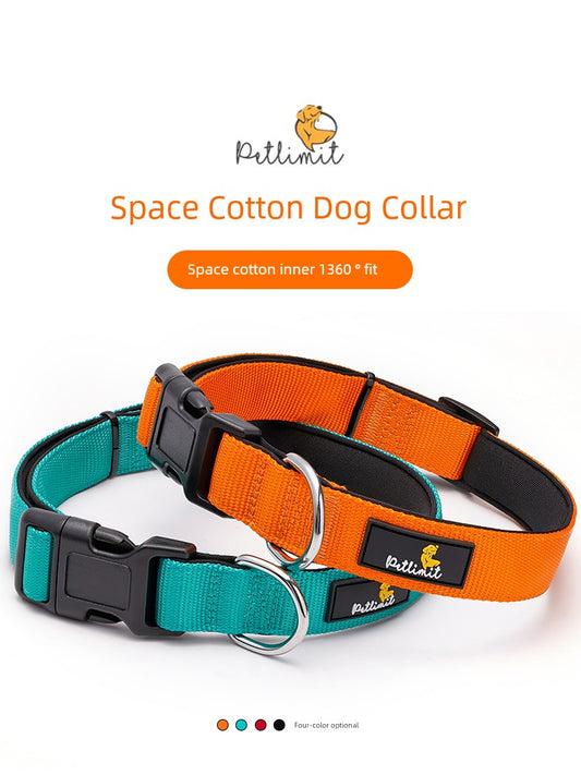 Petlimit Medium Large Dog Teddy Soft Dog Collar