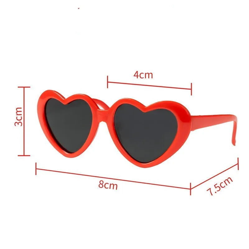 New Fashion Pet Dog Cat Sunglasses Cute Heart Shape Cats Glasses Eye-Wear For Small Dogs Cat