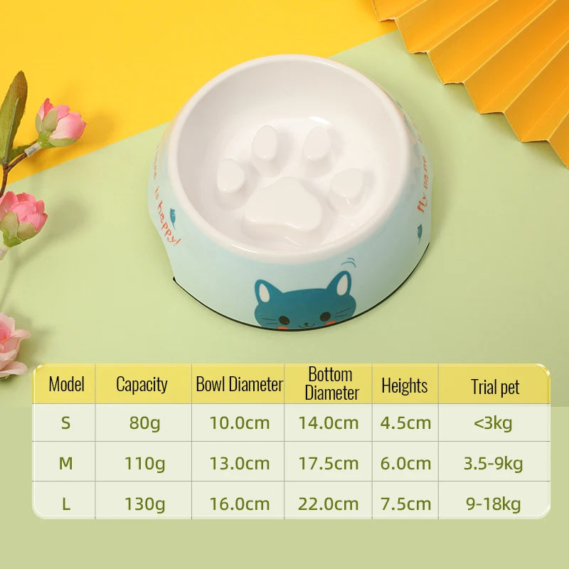 Slow eating bowls Anti-overturn Anti-choking Anti-slip Special bowl for dogs Bichon Frize, Corgi,Teddy,French Bulldog