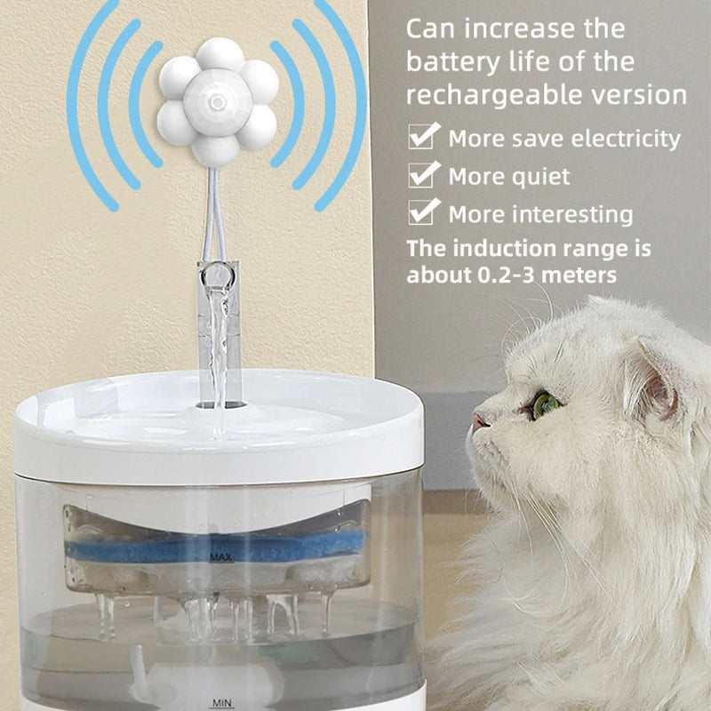 Fontaine à boire intelligente pour chat, distributeur d'eau automatique pour animaux de compagnie, bol à boire pour chat, filtre, fournitures pour chiots et chats