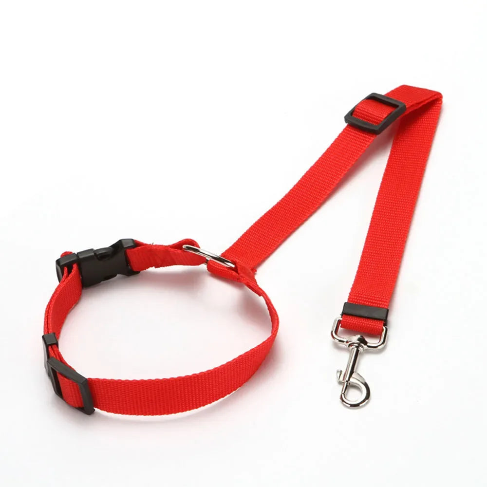 Pet Dog Car Seat Belt Retractable Buffer Elastic Reflective Safety Traction Rope Dog Leash Harness Dogs Dog Accessories Supplies