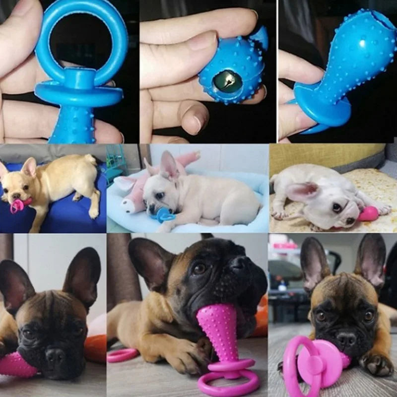 Jouets pour animaux de compagnie pour petits chiens en caoutchouc résistant aux morsures, jouets pour chiens, nettoyage des dents, jouets d'entraînement à la mastication, fournitures pour animaux de compagnie, chiots et chiens