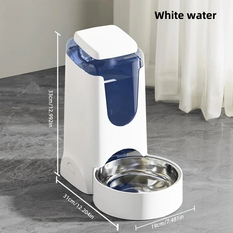 Automatic Pet Feeder/Water Dispenser, Gravity Vision Dog Feeder Water Dispenser With Stainless Steel Bowl, Indoor Dog Automatic